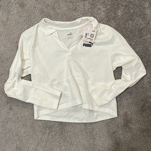 Puma collared long sleeve size small